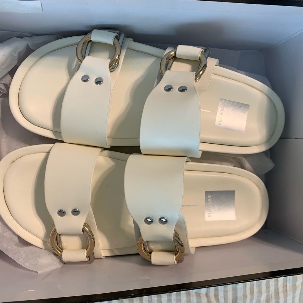 Dolce Vita Cream Sandals